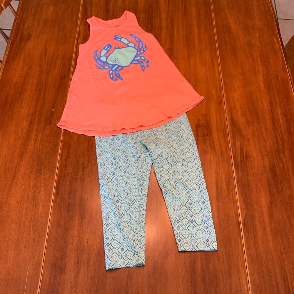 ✨Cute Summer Swing Tank & cropped leggings